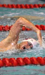 Illya Larin has the team's fastest times in the 500 free and 1,000 free this season.