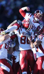 Redshirt freshman Mitch Ewald kicked the game-winning 26-yard field goal to bring the Old Oaken Bucket back to Bloomington.