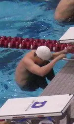 Sophomore Eric Ress had NCAA provisional times in the 100 and 200 backstrokes, taking the victory in the 200 back.