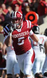 Senior safety Mitchell Evans finished the game with a career-high 13 tackles.