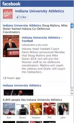 Be a fan of Indiana Athletics on Facebook!