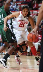 Junior Danilsa Andujar scored a career-high 10 points and grabbed 12 rebounds for her first career double-double.