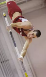 Senior Jeff Coover took the Tyson title for the second straight year in the pole vault matching his career best.