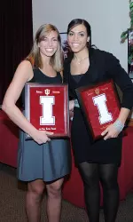 Seniors Kelsey Hall and Whitney Thomas