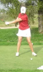 Senior Laura Nochta was Indiana's top finisher at the Lady Puerto Rico Classic, finishing tied for 23rd.