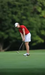 Freshman Pamela Burneski is tied for 22nd after two rounds of play at the UCF Challenge.