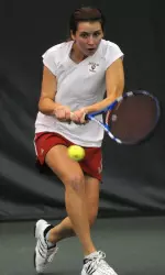 Sophomore Evgeniya Vertesheva won her 20th match of the season.