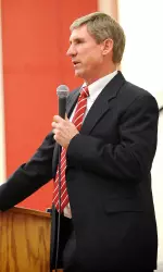 Indiana head coach Bill Lynch talked with the media on Monday about spring football, which begins on Tuesday.