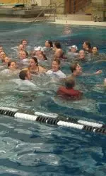 Indiana won its second-straight Big Ten Women's Swimming and Diving title in February.