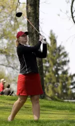 Kellye Belcher is currently tied for 14th after two rounds of the Lady Buckeye Invitational.