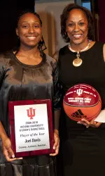 Junior Jori Davis was named the 2010 IU Women's Basketball Player of the Year.