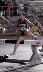 Sarah Pease took the Penn Relay title in the 3,000m Steeplechase.