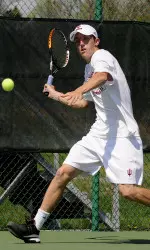 IU took the doubles point and got a win at number three from Josh MacTaggart.