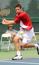 Jeremy Langer led the way for IU, winning at number two doubles and number two singles.