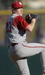 Drew Leininger and the Hoosiers will face a three-game series at Ohio State this weekend.