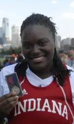 Junior Faith Sherrill has been named Big Ten Track and Field Athletes of the week for the week of May 2-8.