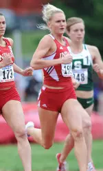 Molly Beckwith won the 800 meters to lead IU to fourth place with 92.5 points.