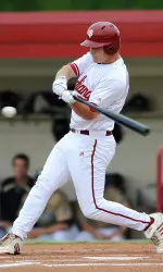 Alex Dickerson enters the final weekend of the regular season as the Big Ten's leader in all three triple crown categories.