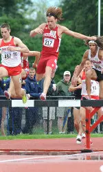 De'Sean Turner, Big Ten champion in the steeplechase, was one of three Hoosiers to earn all-conference honors in the event.