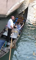 The famous Venice gondola ride
