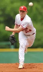 Drew Leininger delivered his second shutout of the year to push IU to the second round of the Big Ten Tournament.
