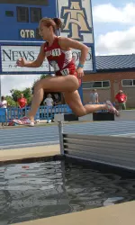 Sarah Pease followed Turner's lead, winning her heat of the steeplechase in 10:13.09.