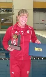 Kate Fesenko won the 200 backstroke and finished second in the 100 backstroke at the 2010 NCAA Championships.