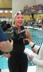 Kateryna Fesenko, the 2010 co-Indiana Female Athlete of the Year, wrapped up an outstanding career by becoming the Hoosiers' first-ever female NCAA swimming champion when she won the 200-yard backstroke at the national meet in March.