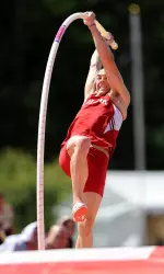Jeff Coover cleared 5.35m (17-6.5) on his third attempt to put himself in a three-way tie for seventh place.