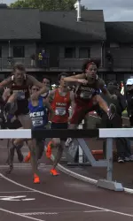 De'Sean Turner finished in 8:43.44, for the fourth-best advancing time.