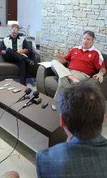 Fred Glass met with the media on Tuesday.