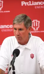 Head Coach Bill Lynch met with members of the media on Friday to discuss his team's opening game against Towson on Thursday, Sept. 2.