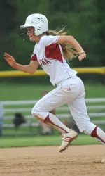 Samanatha Heyman had two hits in game one against IUPUI