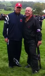 Tom Lehman (left) and Head Coach Mike Mayer (right)