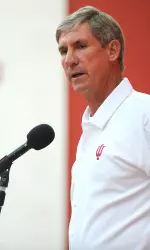 Head Coach Bill Lynch met with members of the media on Friday to discuss his team's 51-17 win over Towson on Thursday, Sept. 2.