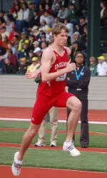 Derek Drouin and Faith Sherrill set the bar for the nation at the Indiana Open, posting marks that lead the country this season, and the Big Ten Conference has taken notice.