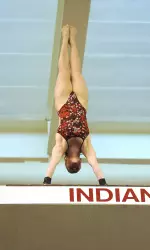 Freshman Laura Ryan won the platform competition in last week's dual meet win over Michigan.