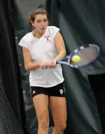 Evgeniya Vertesheva helped the Hoosiers to two victories on Sunday.