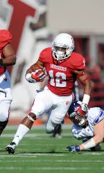 Stephen Houston sprinted for a career-high 151 yards and scored twice against Northwestern.