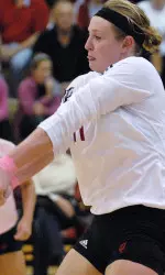 IU got 16 kills from Kelci Marschall, putting the junior at 15+ kills for the third straight match.