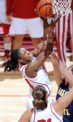 Senior captain Georgie Jones had 16 points and 11 rebounds on the night and hit the go-ahead jumper in the final seconds.
