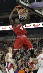 Victor Oladipo leads the Hoosiers with six dunks in three games.