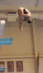 Gabby Agostino was a winner on the 1-meter springboard Saturday at Penn State.