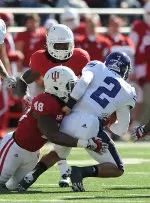 Leon Beckum leads the Hoosiers with 21 tackles over the last two weeks.