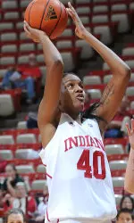 Freshman Quaneisha McCurty tallied a double-double with 20 points and 14 rebounds.