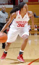 Jasmine McGhee led IU with 19 points in the win on Tuesday night.
