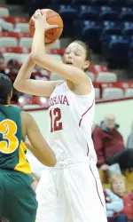 Sophomore Kristiana Stauere.