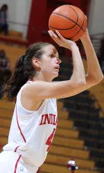 Linda Rubene tallied a career-high 10 points off the bench for Indiana.