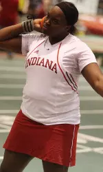 In Arkansas, Faith Sherrill took the win in the women's weight throw, launching a heave of 19.19m (63-3.5).