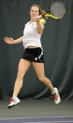 Senior Charlotte Martin picked up a win in singles.